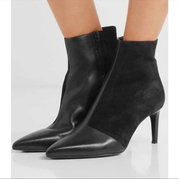 Rag & Bone Beha Pointy Toe Mix Leather and Suede Bootie - Picture 3 of 12